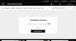 Desktop Screenshot of lexusstevenscreek.com