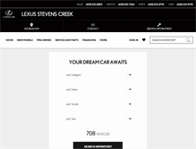 Tablet Screenshot of lexusstevenscreek.com